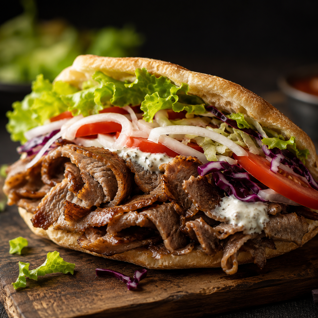 Steak Döner im Taschenbrot