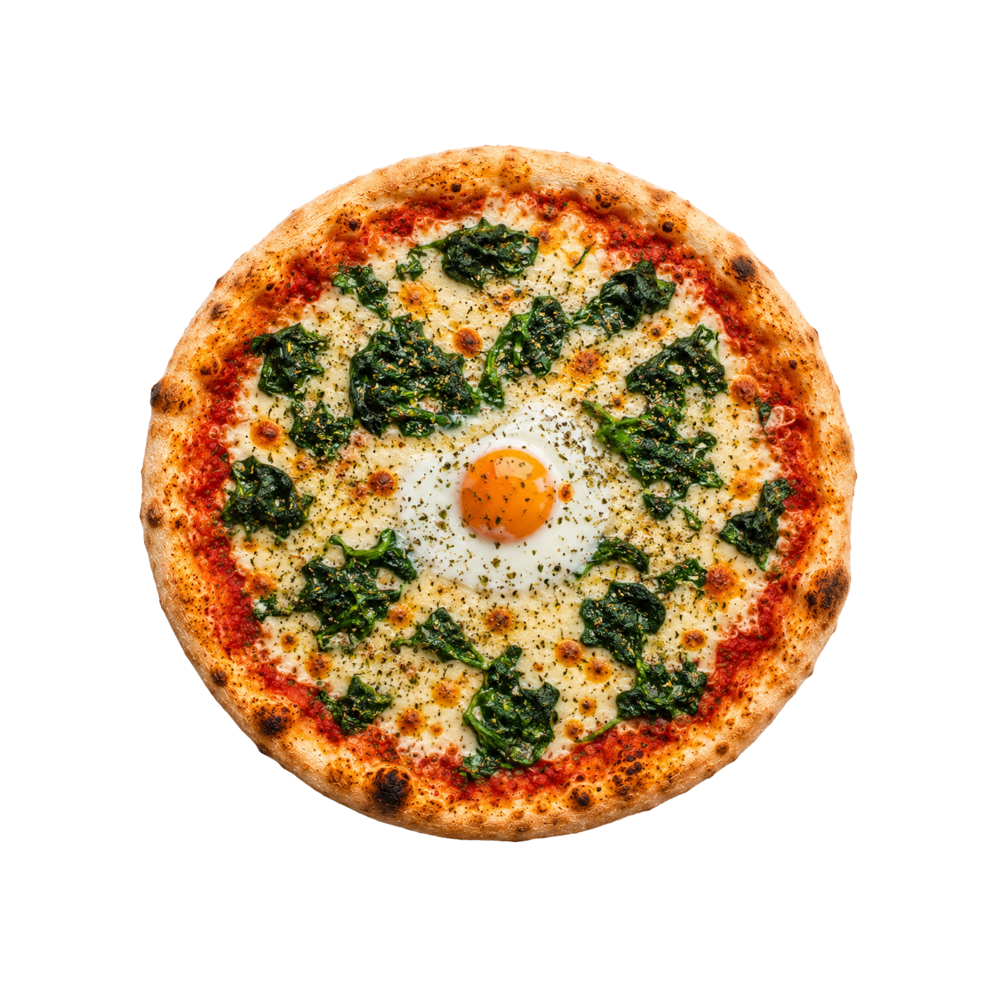 Pizza Spinat + Ei