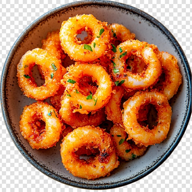 Fitnessteller mit Calamari-Ringe (8 Stück)
