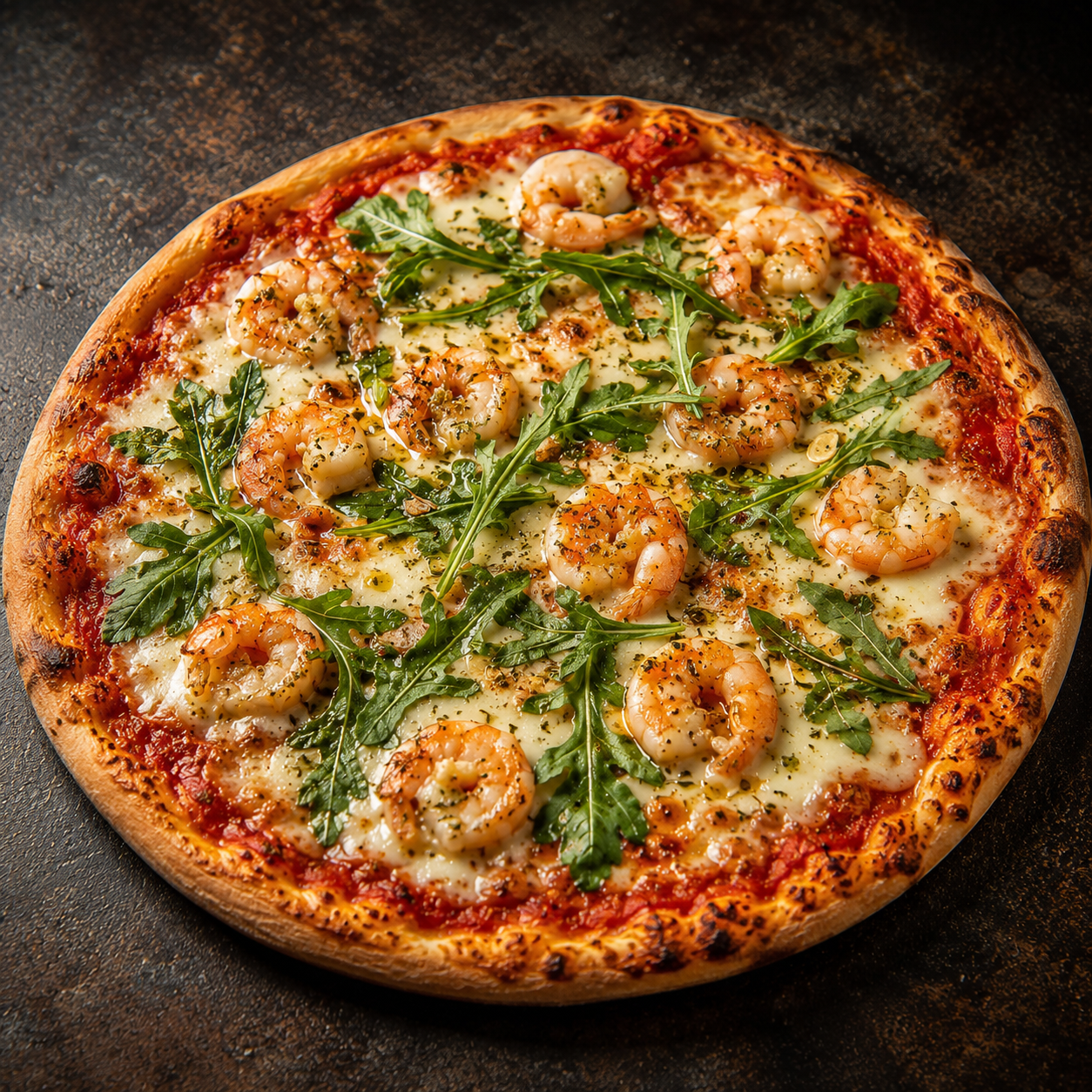 Pizza Crevetten