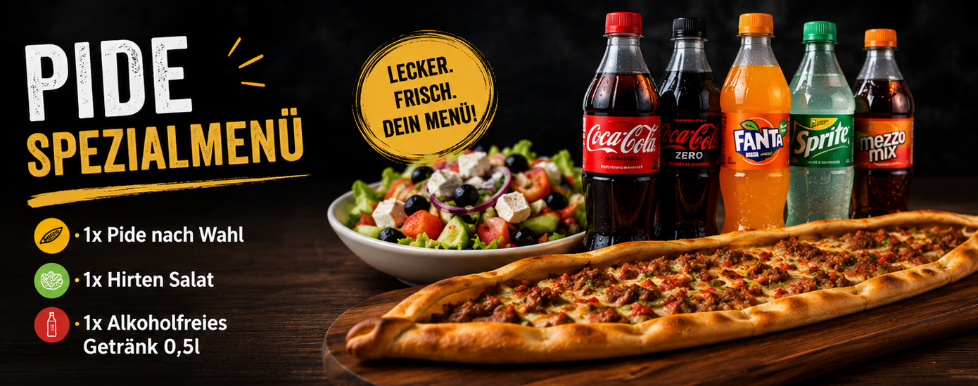 Pide Spezialmenü
