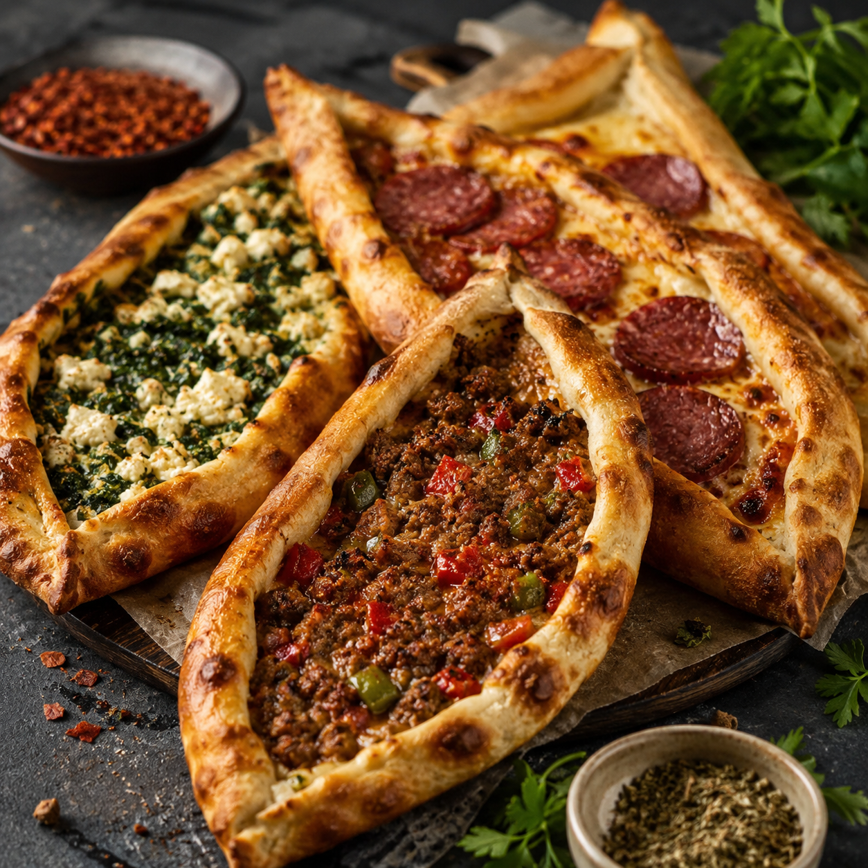 Pide mit Hackfleisch