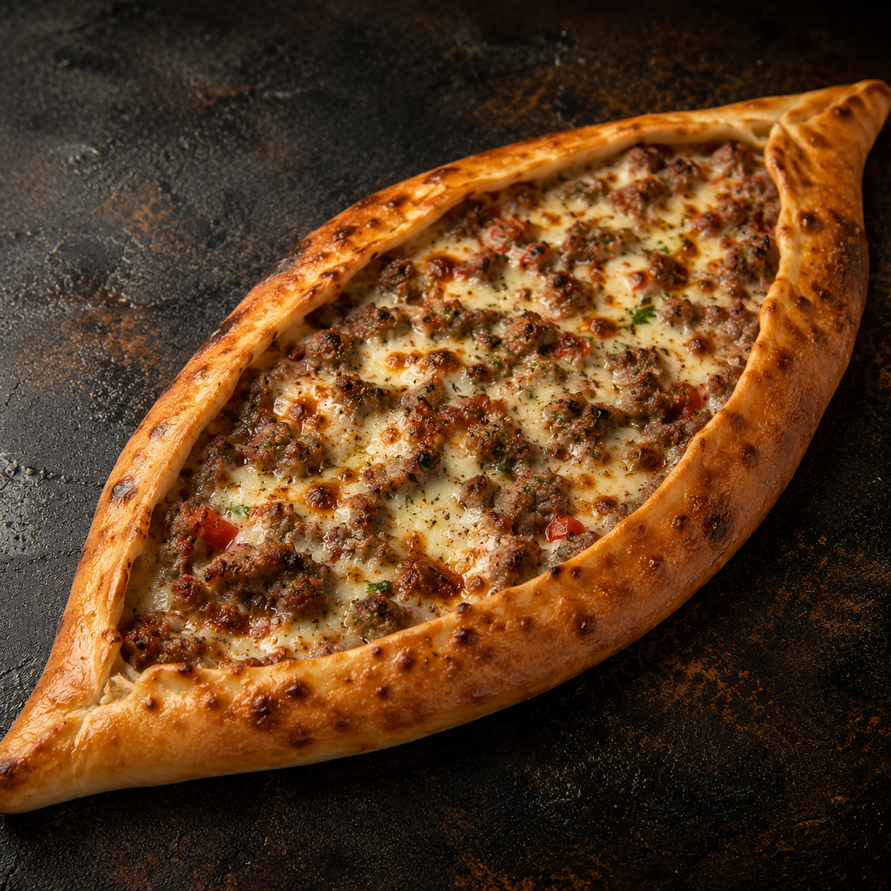 Pide mit Dönerfleisch